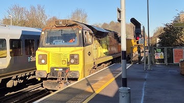 Colas Rail Class 70 [70809] Passes Winchester 
