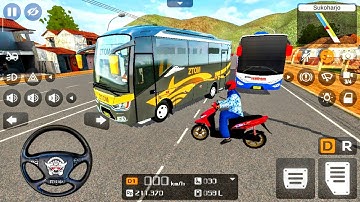 Bus Simulator Indonesia #15 Super Mini Bus Driving To Wonogiri ! Android gameplay