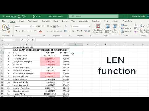 Excel Magic: How to Easily Find the Number of Characters in a Cell