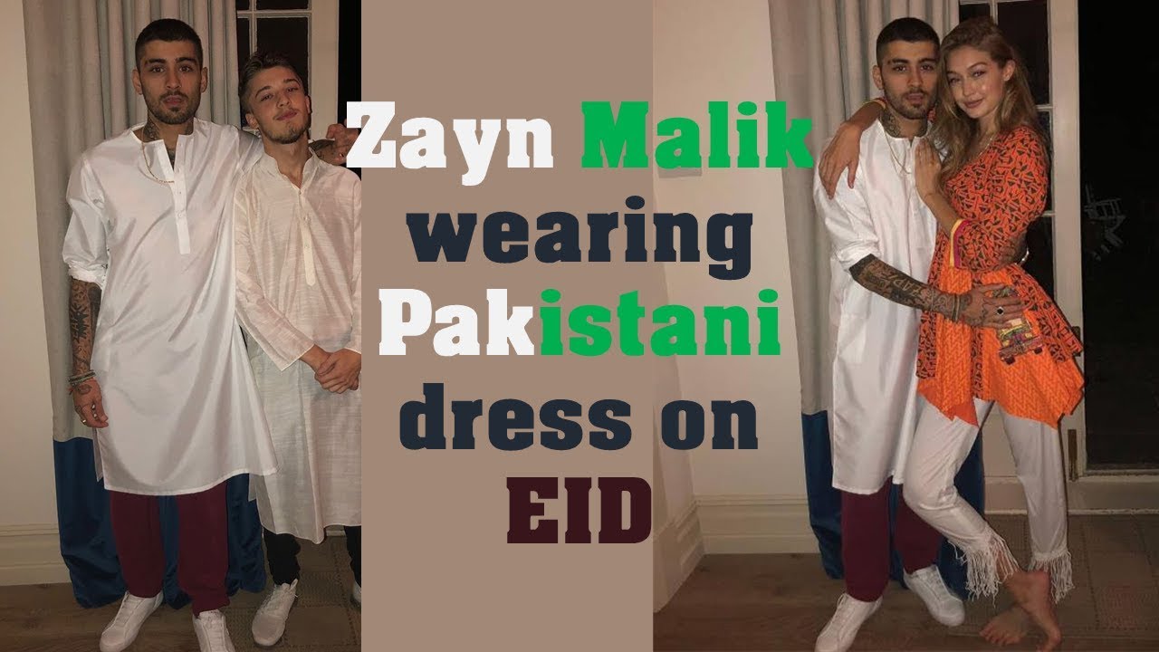 Zayn Gigi Wearing Pakistani Dresses On Eid