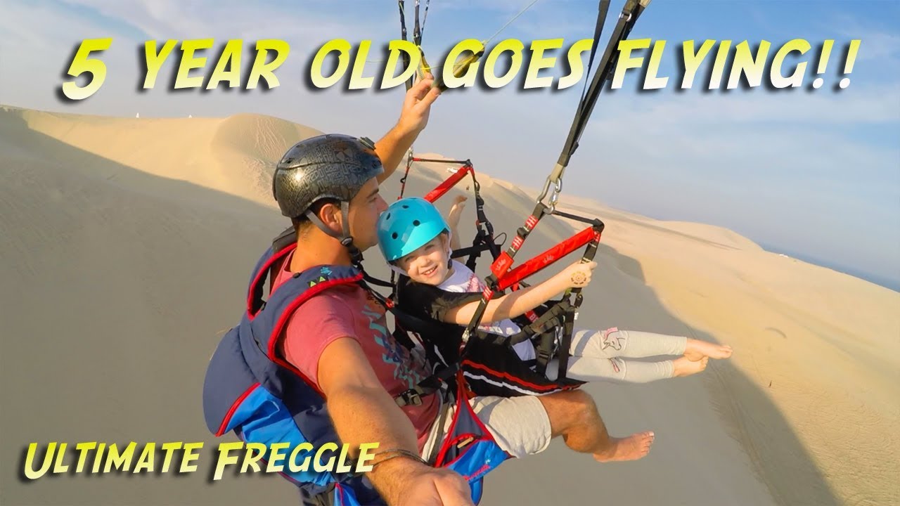 I took her Paragliding…. Sealine beach Qatar Paragliding