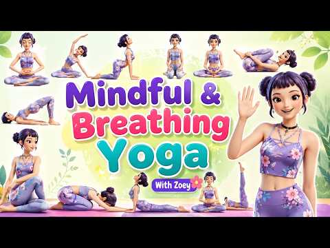 Zoey's Calm Yoga Adventure 🧘‍♀️ | KPop Demon Hunters Kids Yoga