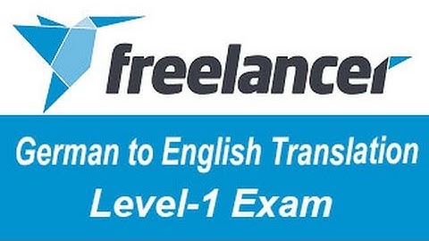 Freelancer.com German to English Translation Level-1 Test Answers