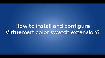 How to install and configure Virtuemart color swatch extension