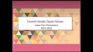 4th Grade Virtual Open House