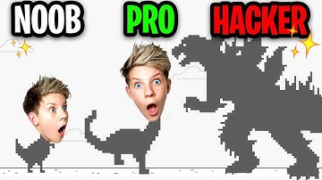 NOOB vs PRO vs HACKER In JUMPING DINO! (ALL LEVELS!) Prezley
