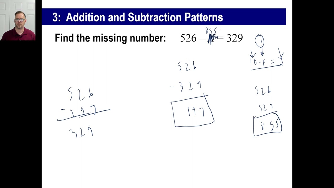 Saxon Math - Pre-Algebra 1/2: 3rd Edition (Lesson 3) - Subtraction