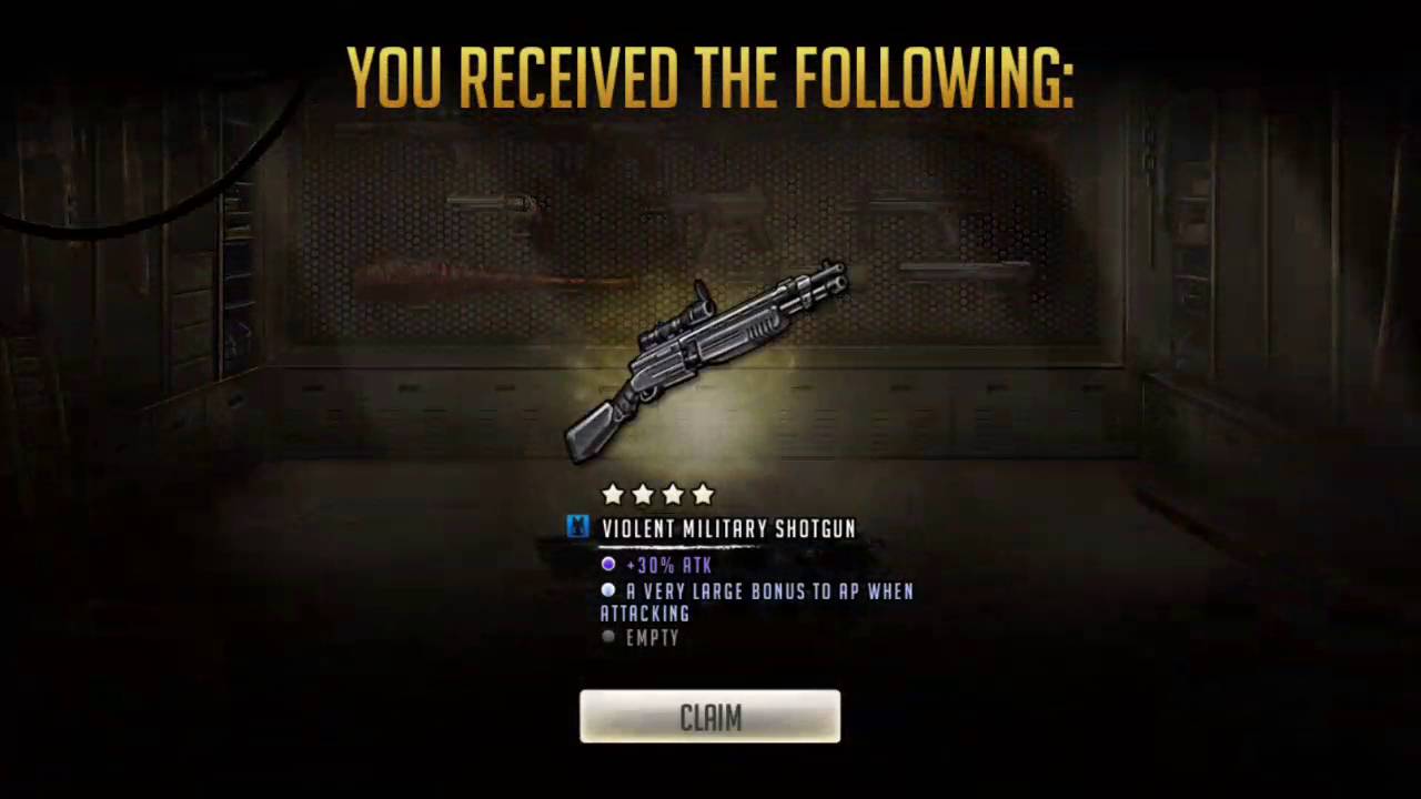 TWD road to Survival. One weapon pull