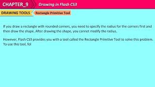 Ch-9. Drawing in Flash CS3 (part-1)