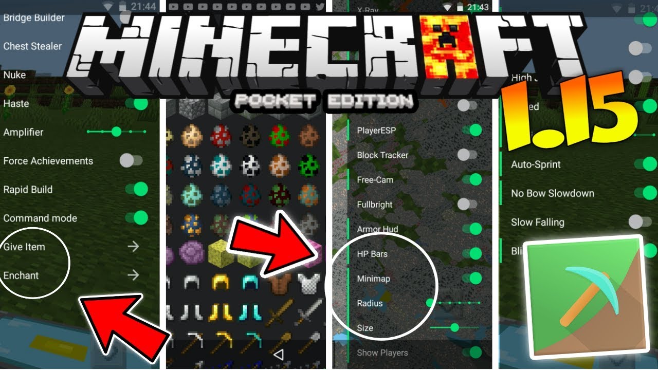 hacks for minecraft pe android