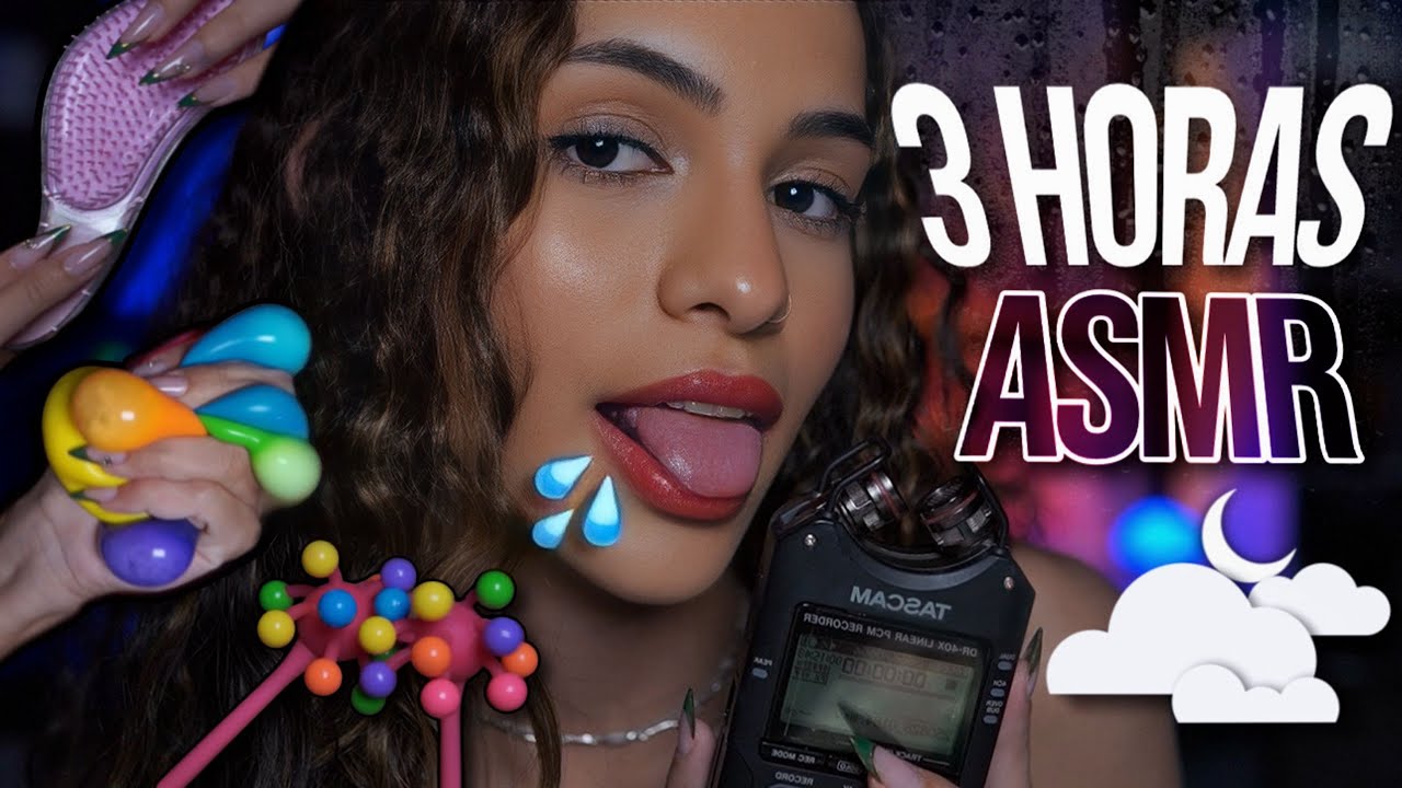 ASMR - 3 HORAS Para Quem Precisa DORMIR Imediatamente! Sons Relaxantes Para O Sono Profundo 💤