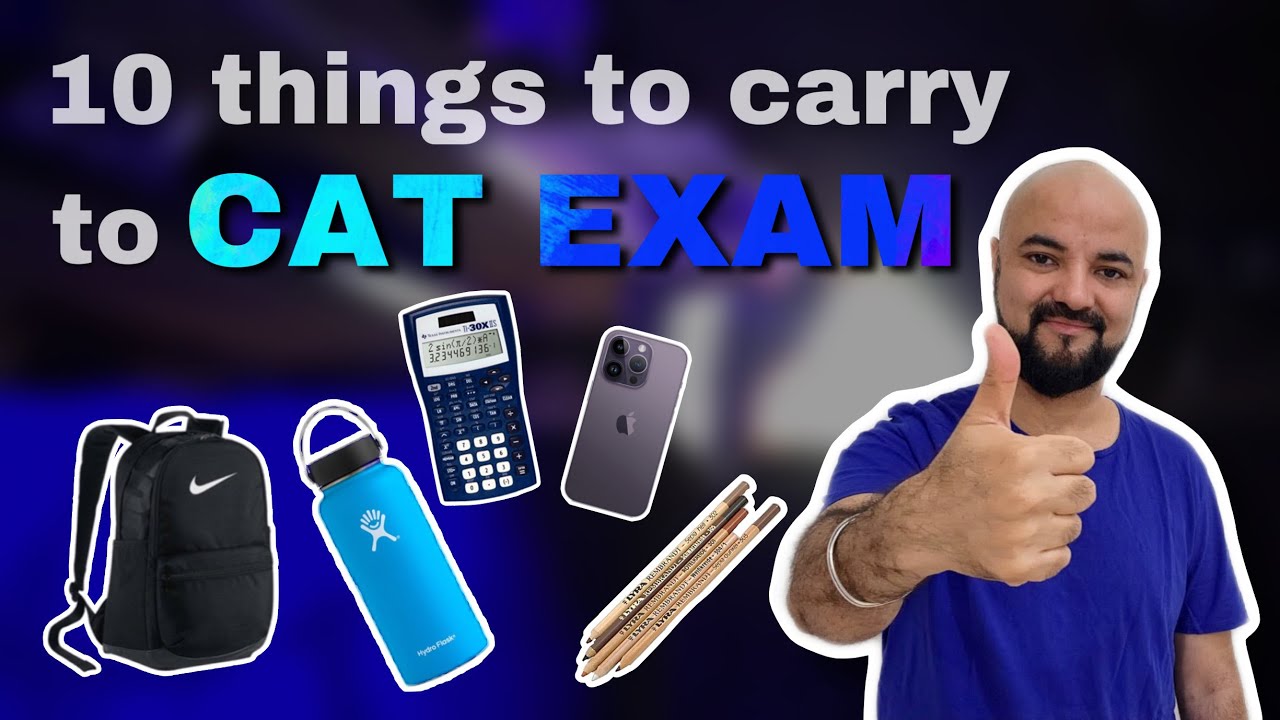 10 things I m carry to CAT Centre | Are you Ready for CAT?? - YouTube