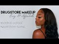 BACK TO SCHOOL/WORK FROM HOME DRUGSTORE MAKEUP ROUTINE | Zahria Shantí