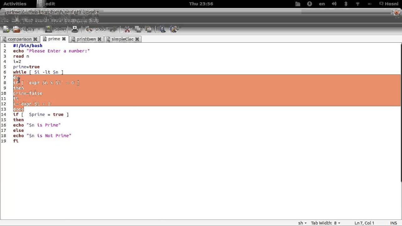 Bash Script Simple Programs Arabic - YouTube