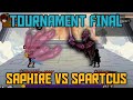 Ninja saga  final pvp saphire vs spartacus rbalaj tournament 2015