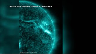 NASA releases video of intense solar flare