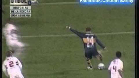 Boca 2 San Pablo 1 Final Recopa 2005 Los goles Partido de Ida
