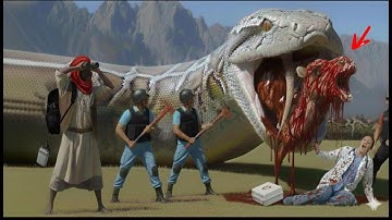 Heroic rescue team saves lonely camel from terrifying attack by giant python | Animal Rescue