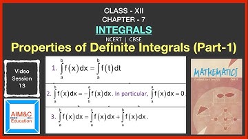 Properties of Integrals Part-1 | Class-12 Maths | Integrals | By G K Tiwary
