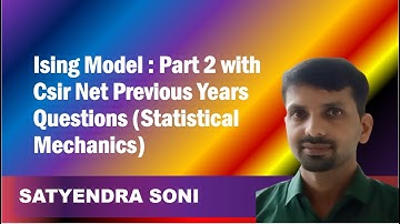 Ising Model : Part 2 with Csir Net Previous Years Questions (Statistical Mechanics)