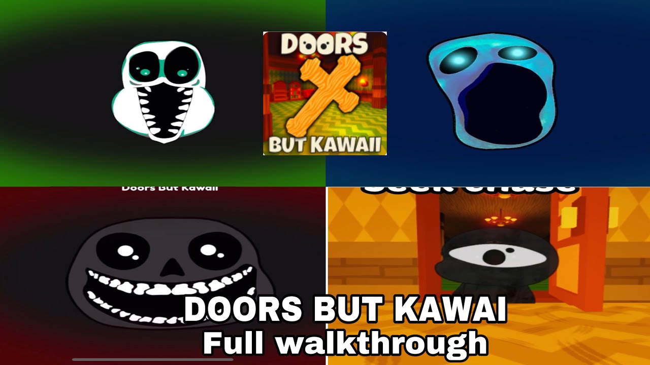 ROBLOX - Doors But Kawaii - [Walkthrough] Doors Fanmade 