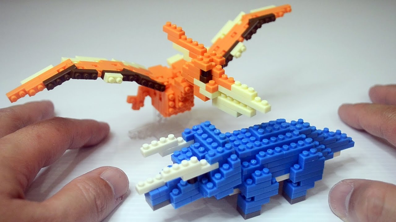 Dinosaur Pteranodon Triceratops Petit Block Youtube