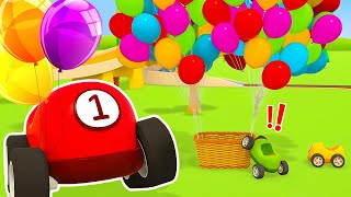 NEW EPISODE! Learn colors with the BALLOONS & racing cars for kids. Helper Cars cartoons for kids. by Helper Cars 116,286 views 3 months ago 22 minutes