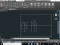 Projection of Solids - Cube resting one of its corner on HP using AutoCAD Software