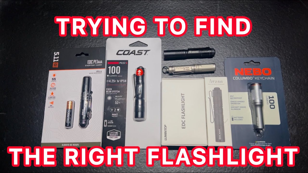 Going over 7 of the best AAA flashlights available