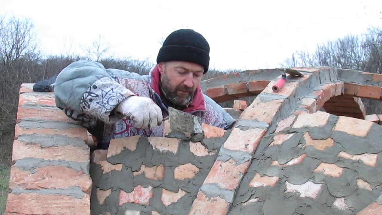 HobbitTerra - filling the second dome, part 1. Зведення другого куполу (2020.11.17)