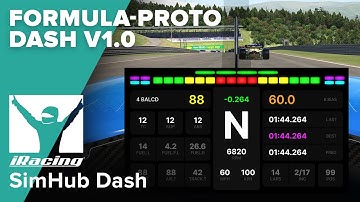 Formula Proto iRacing SimHub Dashboard - By Roamy