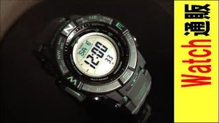 CASIO PRO TREK カシオ ソーラー電波腕時計 PRW-S3500-1JF - YouTube