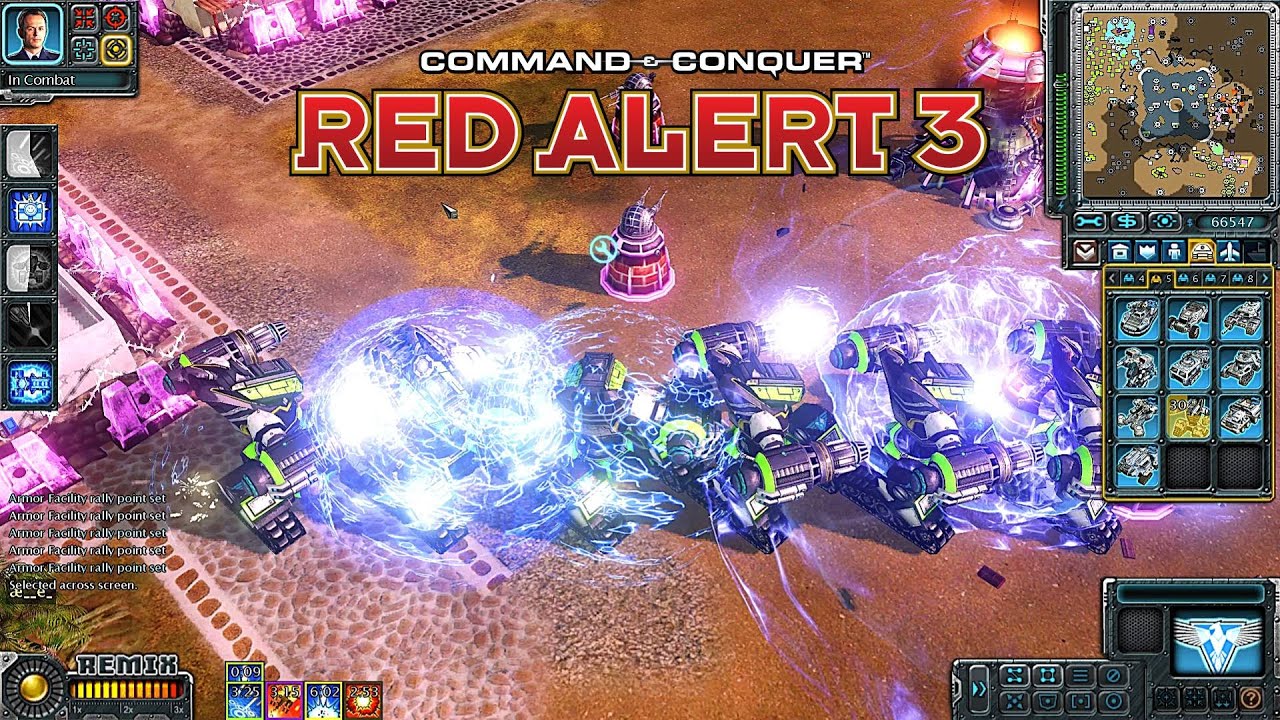 Red Alert 3 Remix MOD Allies in 4v4 Map | Future Tank X-1 Direct ...