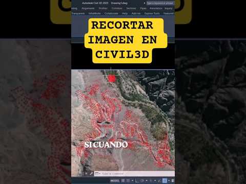 como recortar imagen satelital en civil 3d  #civil3d  #ingenieriacivil #topografia
