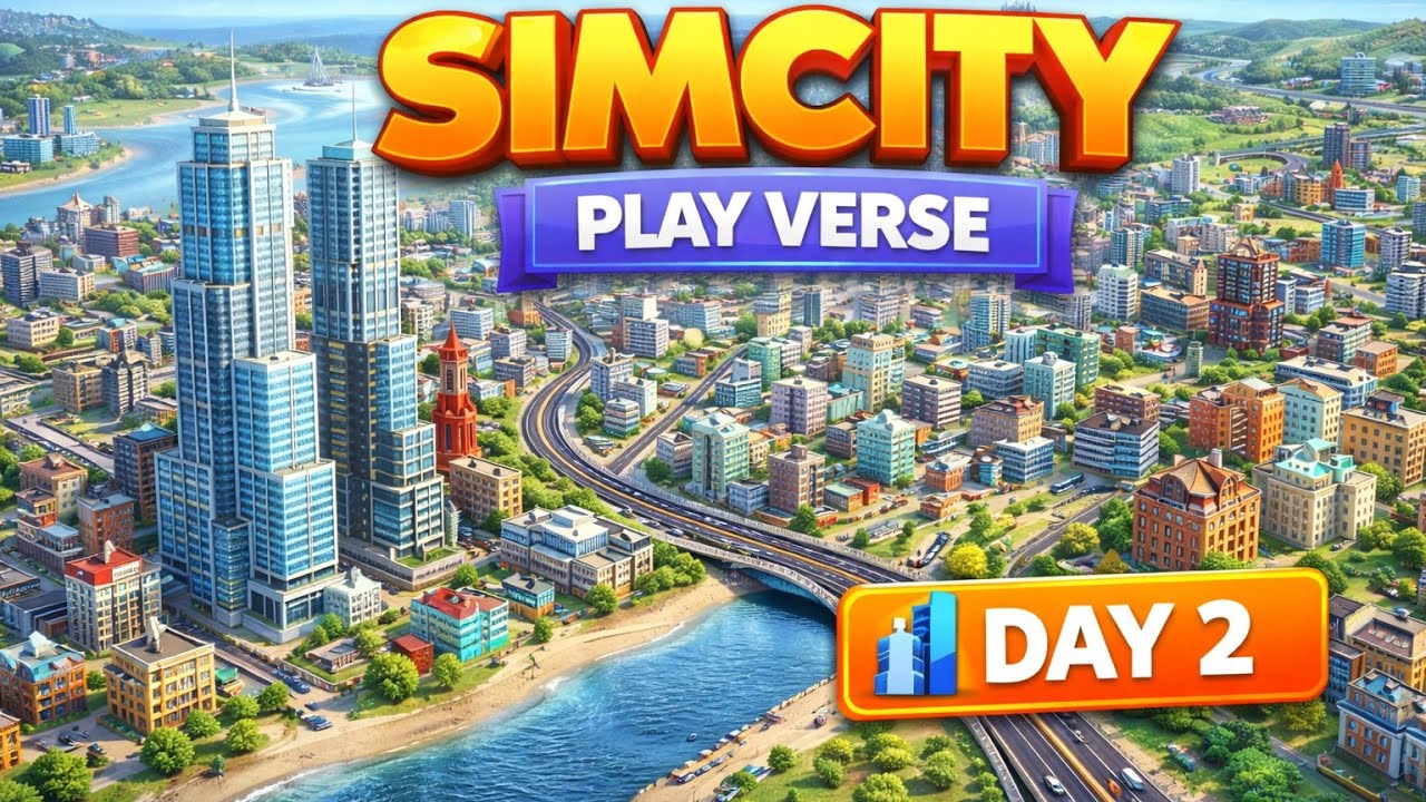 SimCity Gameplay Day 2 | City Builder Game 🏙️ | Play Verse