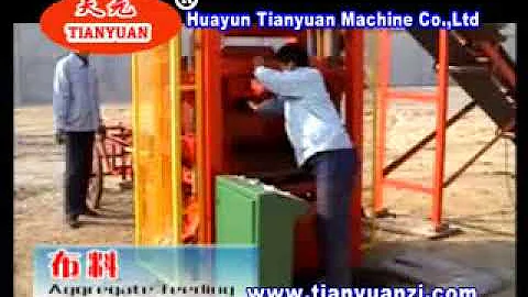 Tianyuan Machinery QTJ4-26 concrete block machine