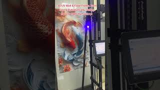 3D UV Wall &amp; Floor Printer, Paint Fast &amp; Automatically #printer #wallprinter #uv #uvprinter #art