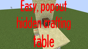 Pop-out Hidden Crafting Table