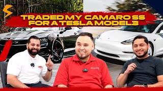 Traded my Camaro SS  for a Tesla Model3 #teslamodel3  #camaross #motorvationtrucks #motorcast
