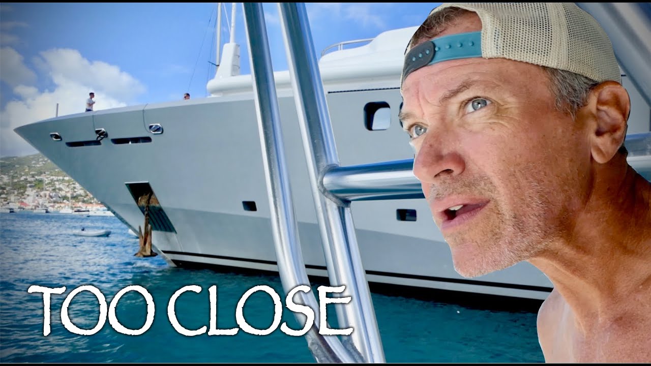 CLOSE Encounters With GIANT BOATS – City Anchoring in the CARIBBEAN | SailAway 183