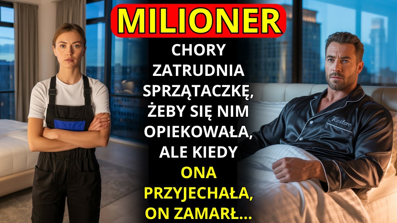 MILIONER CHORY ZATRUDNIA SPRZĄTACZKĘ, ŻEBY SIĘ NIM OPIEKOWAŁA, ALE KIEDY ONA PRZYJECHAŁA… ON ZAMARŁ…
