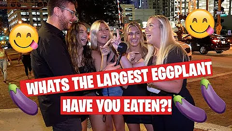 Asking Sexy Girls - What's the largest "COCK" eggplant have you eaten? 😋 🍆 - PG Rated For Tiktok