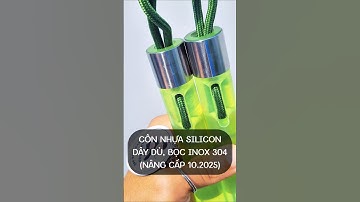 Nunchaku côn nhựa silicon siêu bền (Nâng cấp 10.2025) Chụp inox 304 #kanclub