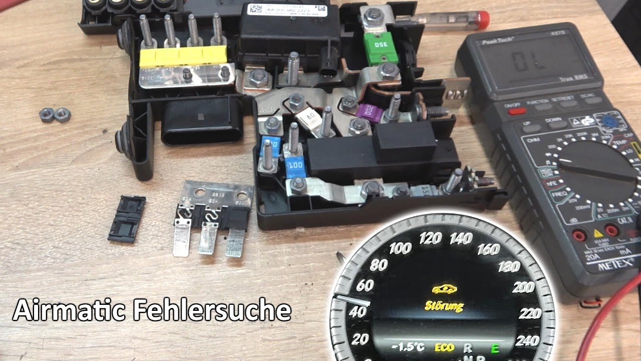 W212 Airmatic ausgefallen, Fehlersuche bis es läuft YouTube
