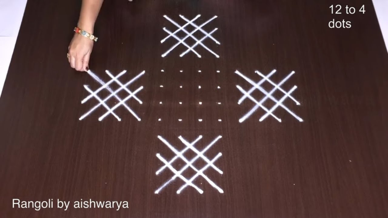 Amazing Margazhi Kolam for Pongal Festival