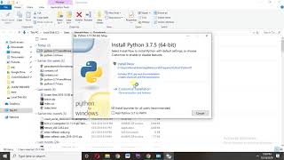 how to install python 3.7.5 on windows 10