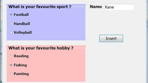 Visual Basic.net: Insert RadioButton values into database (with source code)