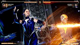 Klumsy Edenian Blue Kitana v Johnny Cage / Mileena / Quan Chi - Kasual Online Matches - MK1