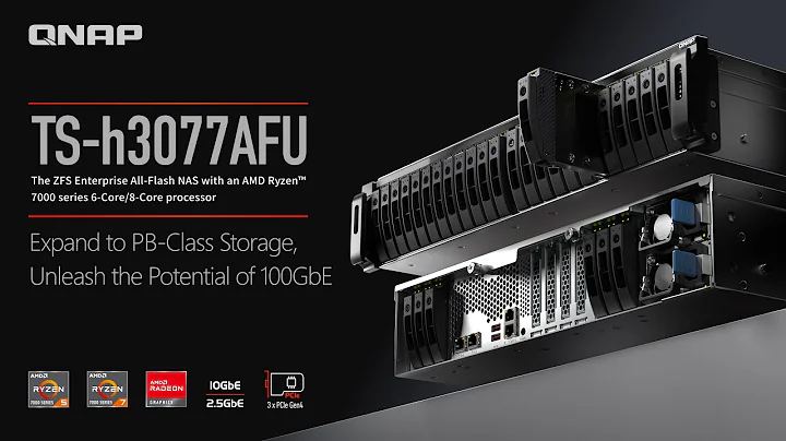 TS-h3077AFU: Lưu trữ ZFS AFA với CPU AMD Ryzen 7000 series, DDR5, PCIe Gen4 cho PB lưu trữ và 100GbE