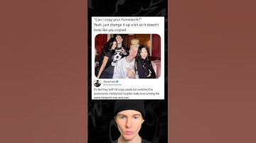 “Can I copy your homework” Yeah, just change it up a bit so it doesn’t look like you copied